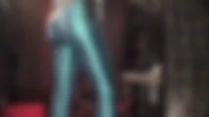 Fantastic peacock blue leohex spandex tights - mistress drives you absolutely crazy with her perfect curves in these super hot shiny metallic lycra pantyhose.