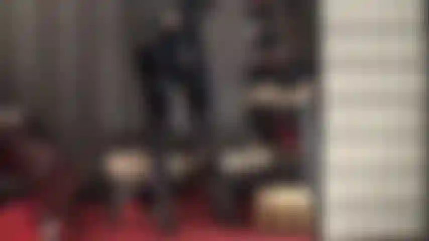 Fetish worship and gloved handjob in shiny vinyl - mistress vivian in full shiny black pvc milks your hard throbbing slave cock.