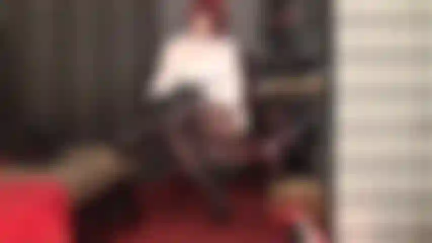 Mistress vivian strokes your cock all over her perfect legs in pantyhose.