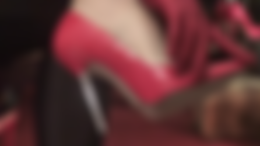 This slow and extremely sensual tease with red gloves on matching red steel heel patent pumps has you begging, drooling, craving, wanting, needing... Only one thing - to be under her heels and feet.