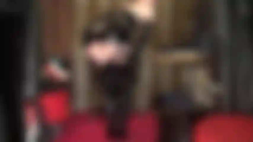 The skirt goes up, the skirt goes down... Mistress sits on your face in tight pvc skirt, stockings, sexy garters, shiny thigh boots and lace panties.