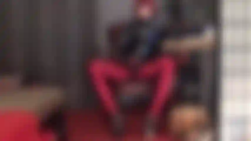 Sph, strap-on in stocking, pvc and shiny satin pants - mistress has your puny little excuse of a penis so horny for her giant strapon cock. Please it with your slut mouth as you fuck mistress pantyhose feet.