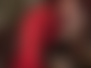 Mistress in sexy leather pants and satin blouse, and dark chocolate brown glossy pantyhose feet for you to sniff and to rub your cock all over.