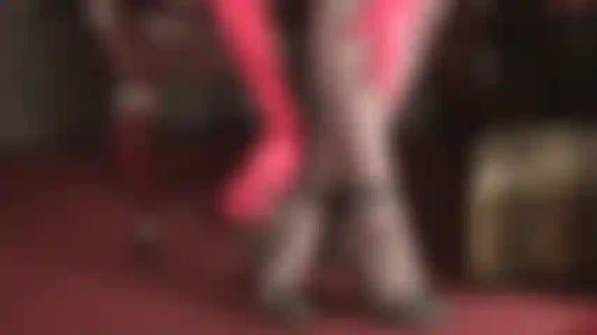 Sensuality in red satin - Silky gloves caress slowly and explore Goddess' legs and feet in coffee brown pantyhose and sandals. (femdom, foot fetish, high heels, stilettos, glove fetish, satin gloves, pantyhose toes, feet in nylon, foot worship, high arches, sexy, tease)