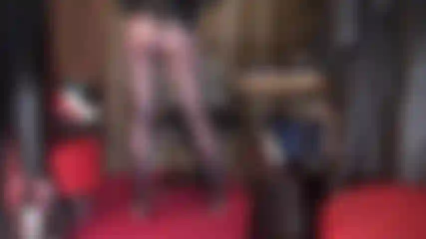 Pantyhose goddess sits on your face, feeds you her spit and pushes her nylon foot into your mouth. Hot dark blue glossy pantyhose.