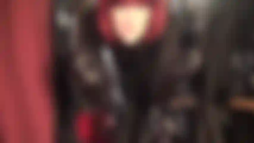 Mistress is dressed in classy black leather skirt, satin blouse, laced boots and long leather gloves, teasing with wonderful silky pantyhose legs underneath.