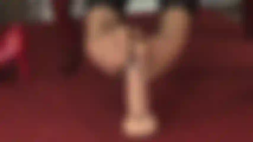 Footjob in tan pantyhose - watch these perfect feet wrapped around big cock.