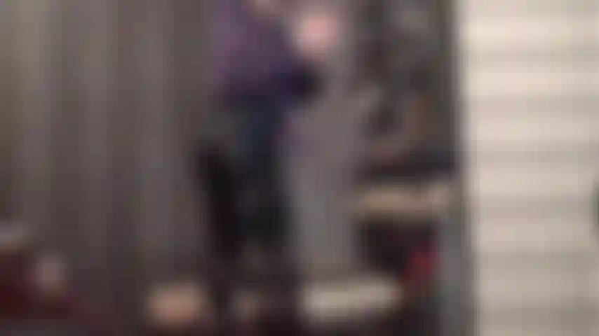 Latex gloves and shiny pvc pants with strap-on - adore mistress vivian wearing slick black vinyl pants and black rubber gloves, indulging you with a gloved handjob on a big dildo, latex fingers on her mouth and strapon play.