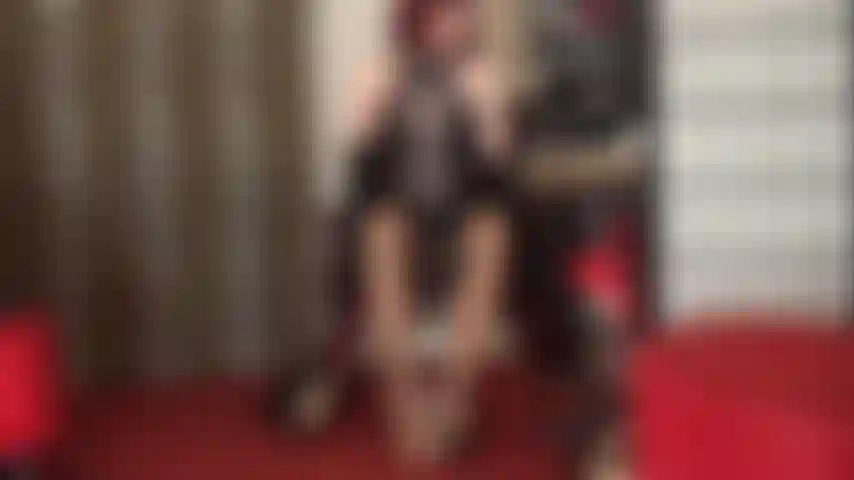 Footjob and shoejob in shiny nude spit drenched pantyhose and tan stockings.