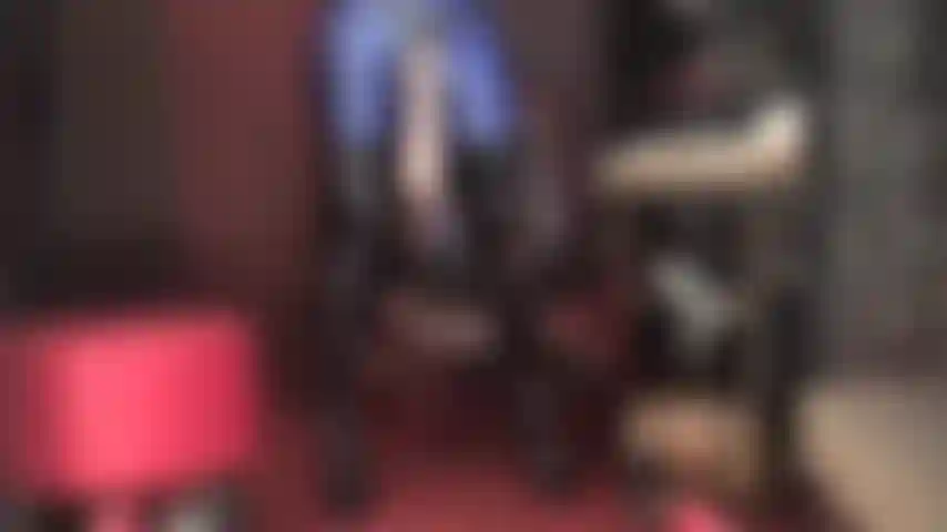 Boot lover strap-on worship - These tall shiny boots and Mistress' thick cock meat deserve all your attention. (femdom, overknees, patent boots, spandex, strapon, cock worship, stiletto boots, pvc)