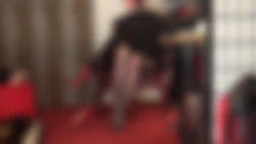 Hot ass and feet in black pantyhose with reinforced toes.