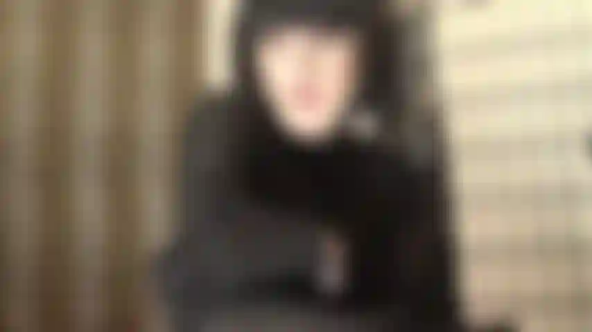 Black hair and pretty black lingerie bodysuit and glossy pantyhose. Mistress looks so seductive - you would even suck cock the very first time.