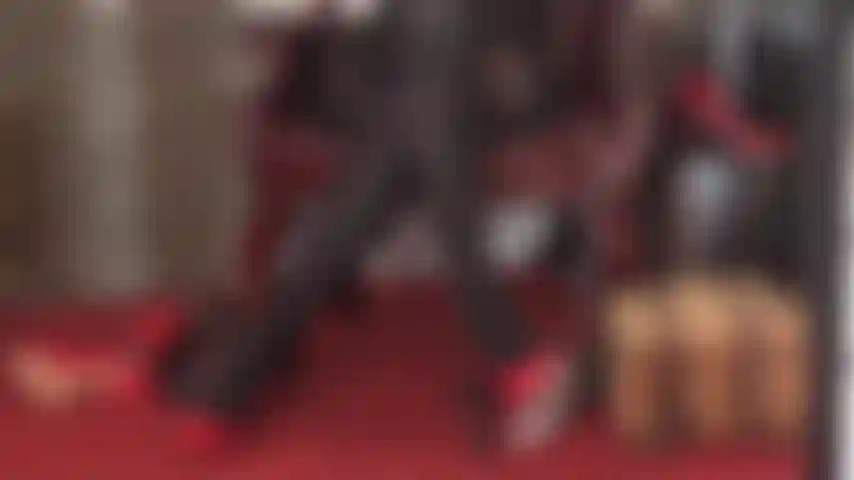 Controlling your cock - opaque garter patterned pantyhose legs and red heels have got your cock too excited, but mistress knows how to keep it under control.