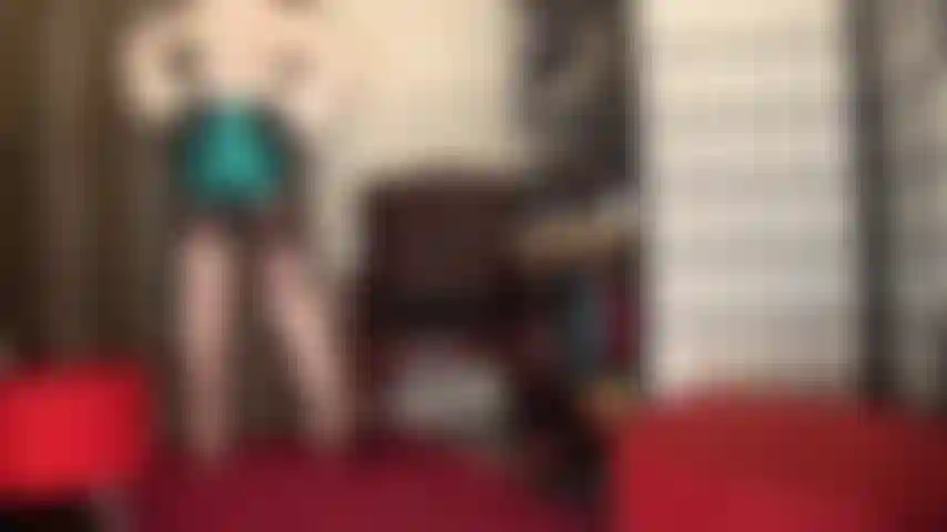 Wow to these shiny aqua blue satin shorts and tall blush satin overknee boots. Admire your goddess' irresistible curves in this incredible outfit.