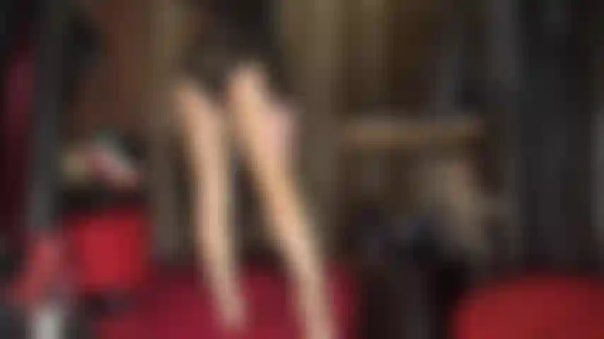 Super high glossy golden pantyhose layers, foot worship, giant black strap-on and strappy white sandals.