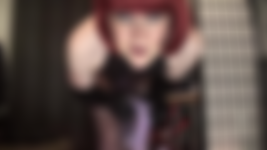 Strap-on domination, bbc, nylon covered cocks - mistress vivian shares her lavender colored shiny stockings with her big black cocks.