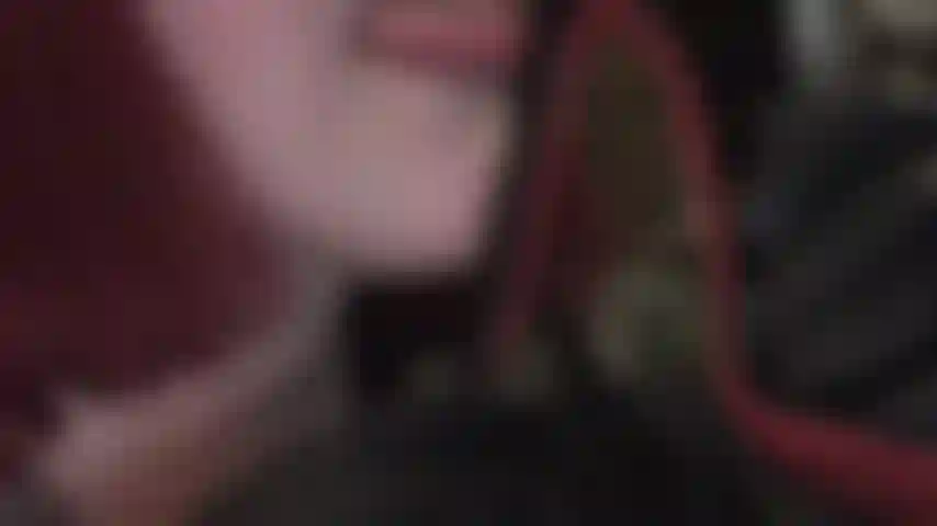 Hot tongue and sexy high heels.