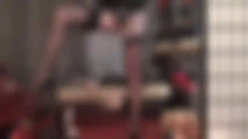 Pussy rules your world - an incredibly seductive view of black vintage nylons on 12-strap garter belt and mistress' divine nylon crotch in your face.