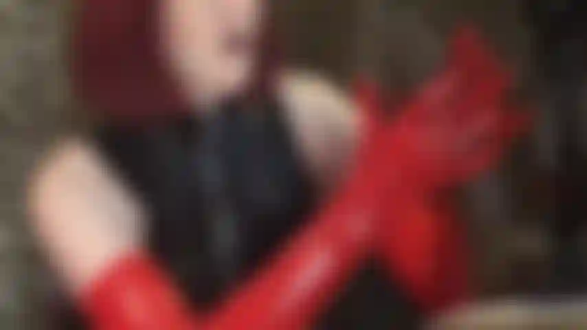 Bbc milked with red latex gloves - this big black cock makes you envious. Oh, what you would give to feel these slick rubber hands stroke the cum out of your cock...