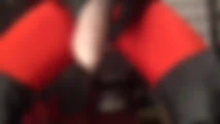 Big strapon, black leather, red tights and ass muscle worship - squeezing those buns, mistress has your cock dripping for her ass and thick cock meat.