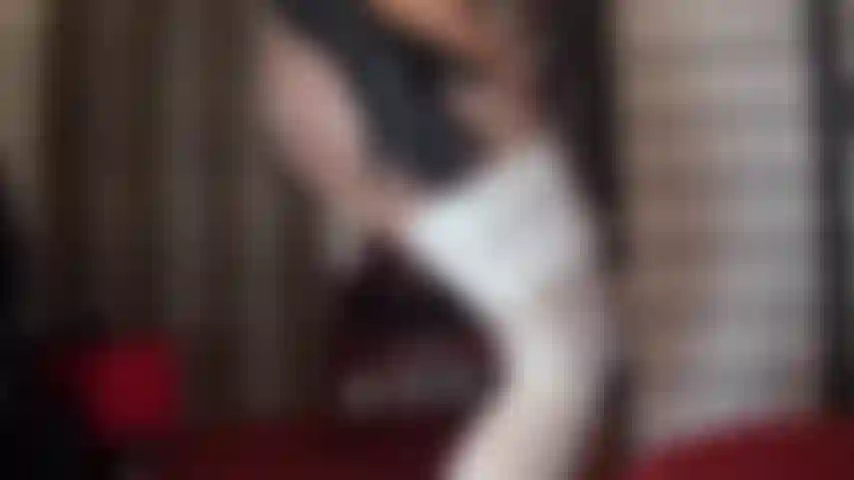 Strapon fuck in beautiful glossy white lace top stockings over shiny tan pantyhose layers and sexy red heels.