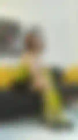 Leather, smoke & upskirt tease