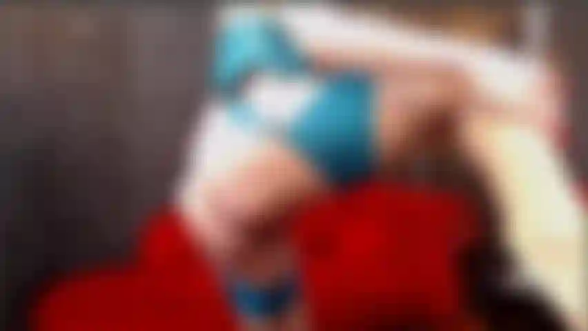 Latex cupless corselet, ass, cameltoe & boobs tease