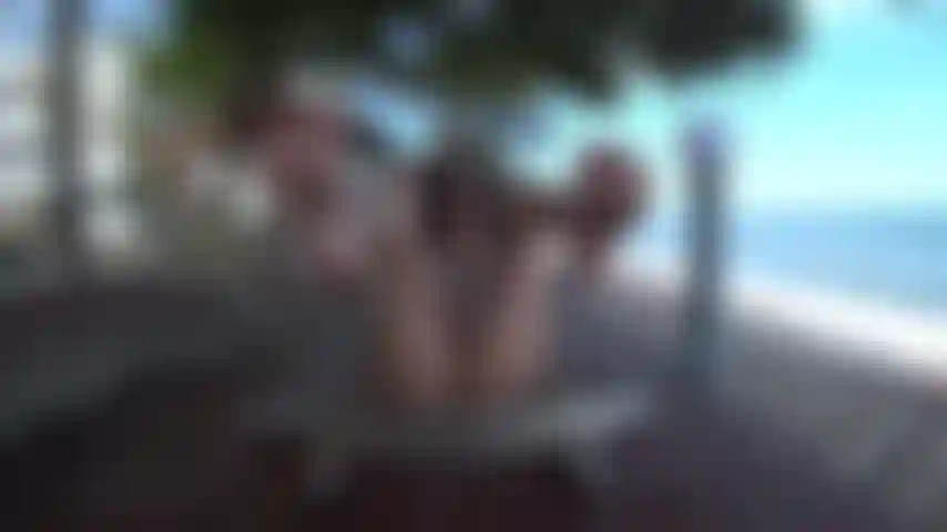 Squirt on beach sexy pirate Molly -outdoor public 60fps FHD