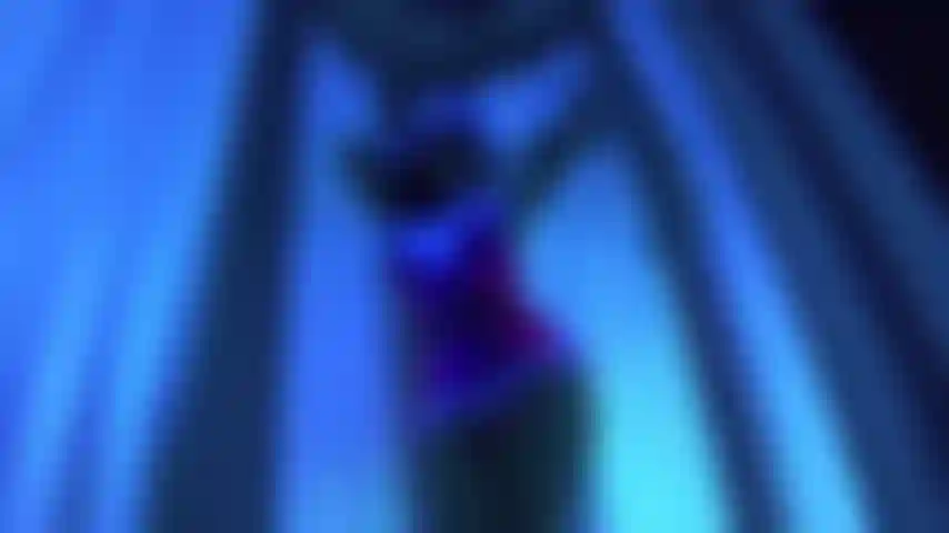 Christmas 2019.Santa Elf use dildo in solarium . SloMo 60 fps