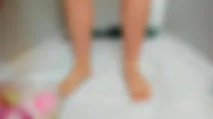 **CBT** Popping water balloons with my feet, high heels, and naked body!!