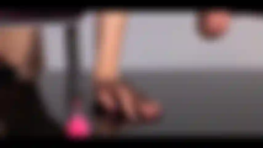 Naomi gets horny at the pool hall she can't hold back and fucks her sex machine.