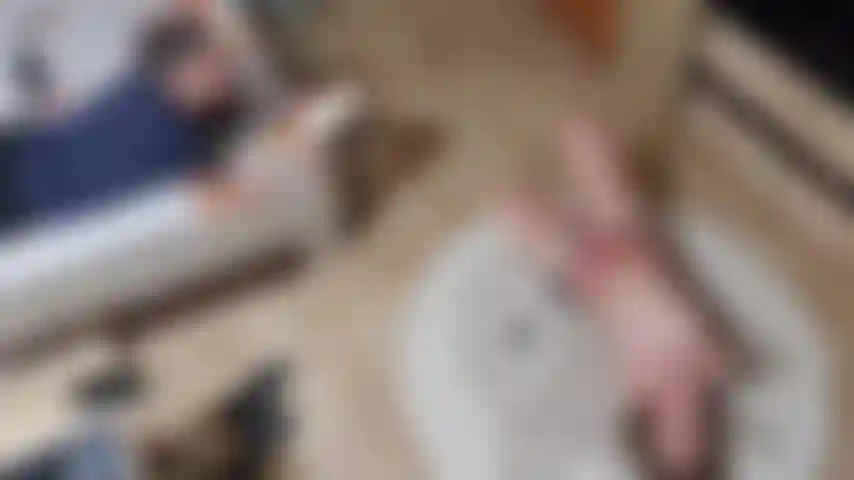 hogtied ballgagged struggling on the floor while gonzo ignore me