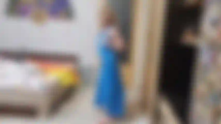 modelling my pvc aprons while i play with my tits and pussy