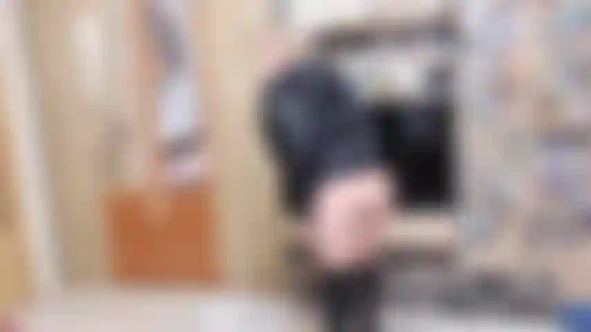 teasing you with my puffy winter jacket and latex high heels boots