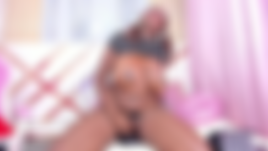 Fucking the black dildo.