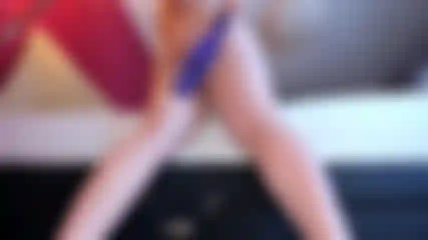 Butt plug in ass and reverse cowgirl bouncing on your coco, red slapping ass