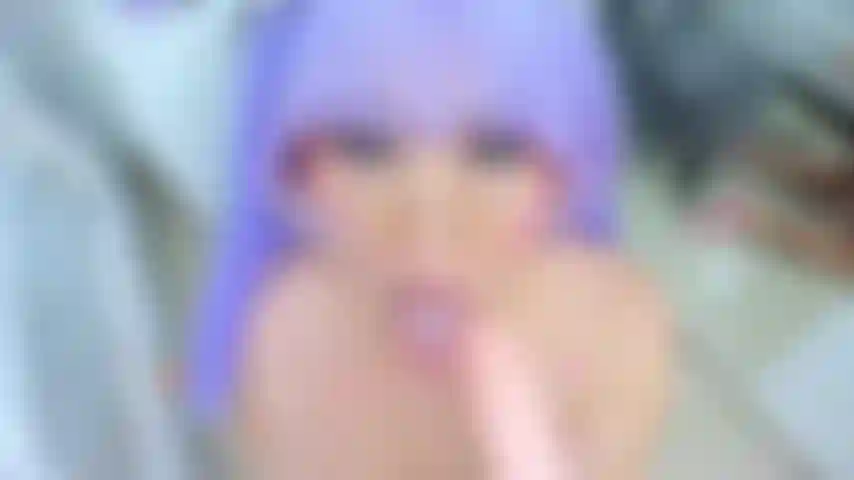 blowjob champion with a mouth full of milk