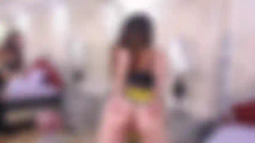 Petite blonde stripteasing and twerking her clothes off