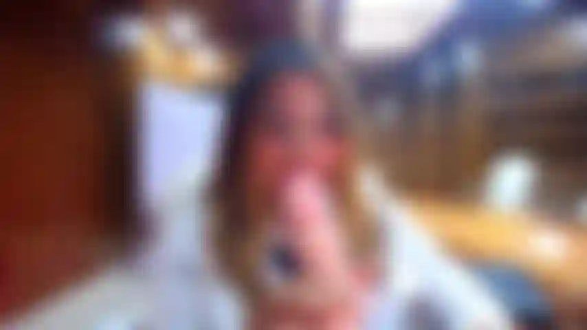 Sexy student fucks her pussy under the skirt