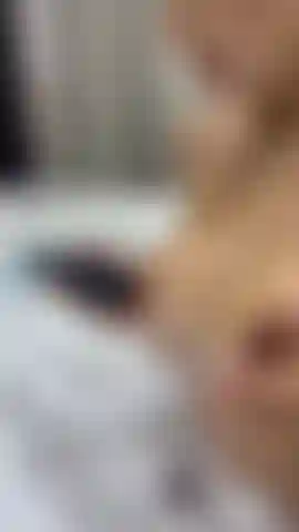 Playing with my hard nipples and my toy.