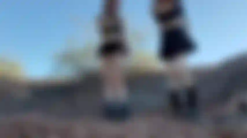 Double Domme Feet Outside With Goddess Charlie Cake