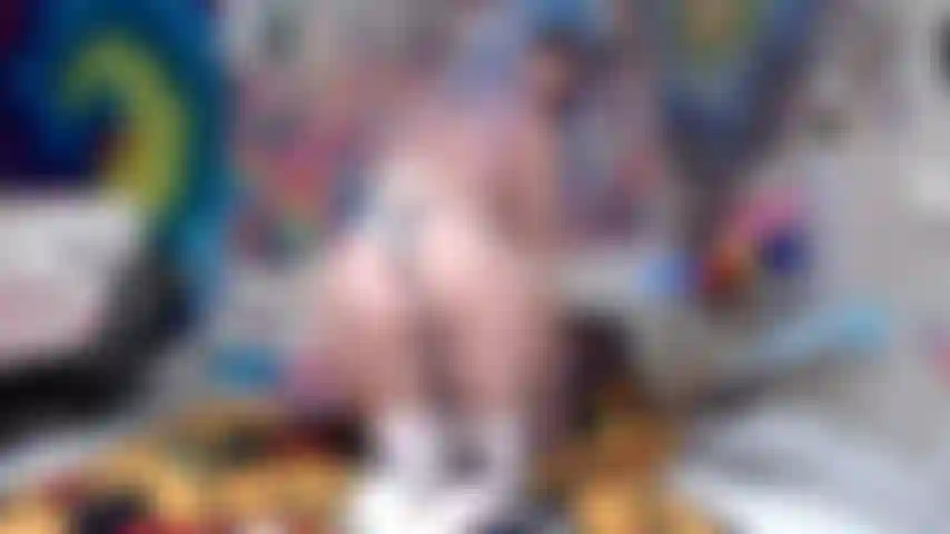 Wildly Horny Anime Babe Dildo Fucking + Glasses Facial