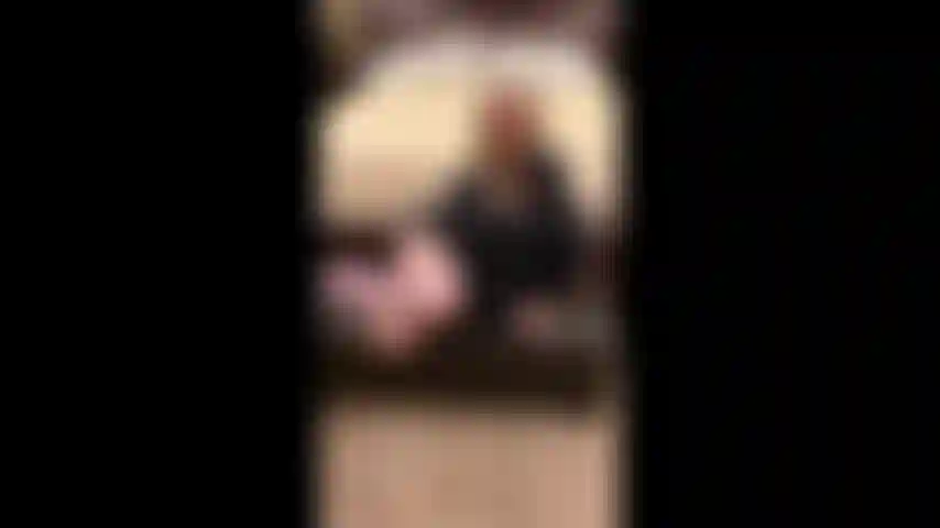 Mary Carey's purple lingerie strip, lotion and dildo play