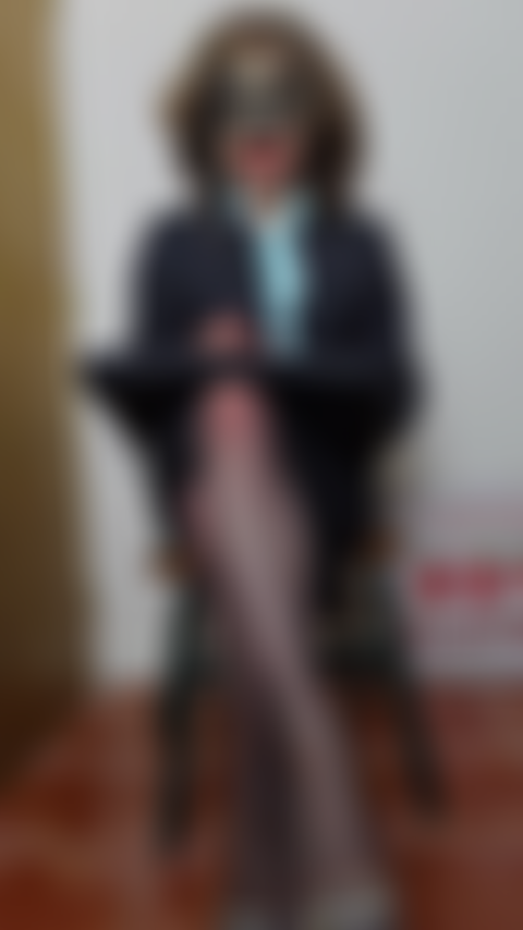 Multitasking interview version 2, job interview smart suit stockings & suspendersRP w/2 dildos, BJ & penetration