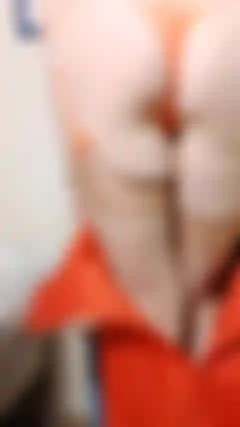 Hi-Vis strip out of 50s orange dress, lingerie, wearing stockings, stilettos. pussy play, dildo from behind, ride dildo on chair behind & front