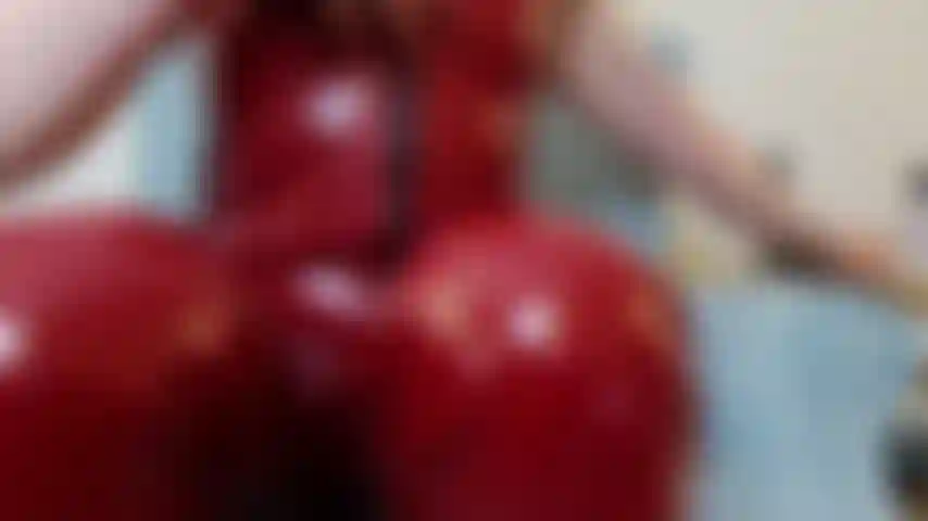 Hold on tight red PVC catsuit fingering pussy to orgasm high definition camera