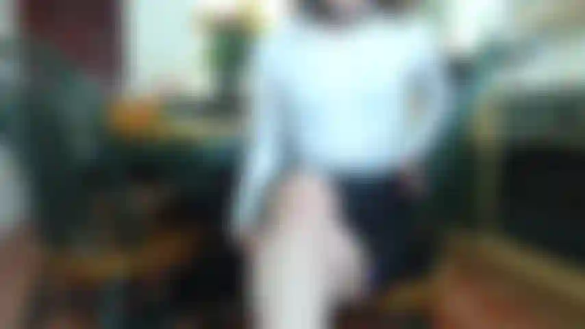 Kitchen table blue top seam stocking JOI, white blouse, satin miniskirt, peeptoe shoes sat on kitchen table I give you your JOI to countdown cum.