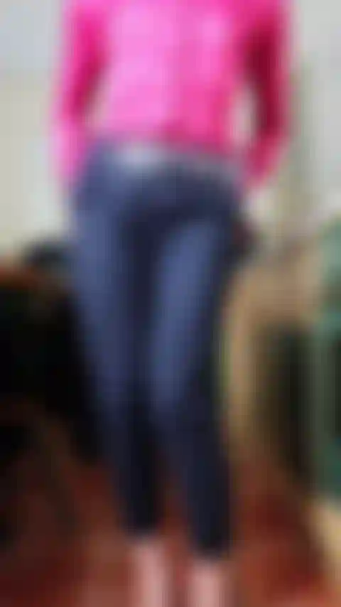 Rat in Kitchen roleplay, Ruth strips to bend over to take handyman's cock (dildo). Close up of ass.