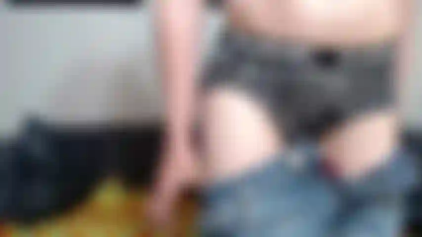 Stroking My Girlcock and Fingering My Tight Hole