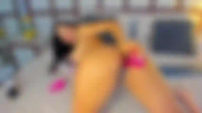 fucking my tight ass with  big buttplug